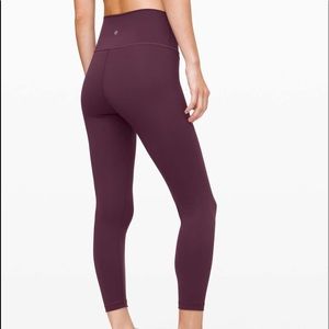 Lululemon Wunder Under 25" Luxtreme Arctic Plum